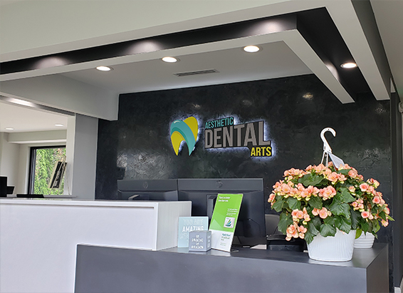 Front desk at Aesthetic Dental Arts