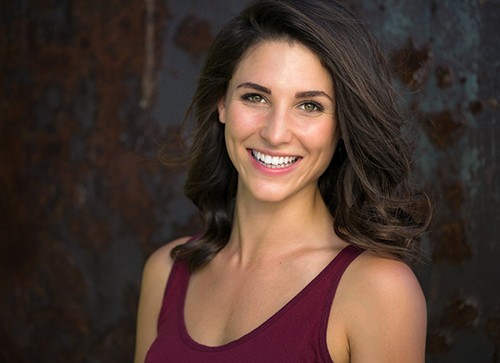 Lady smiles