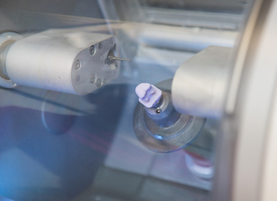 CEREC same-day dental crown after milling in York