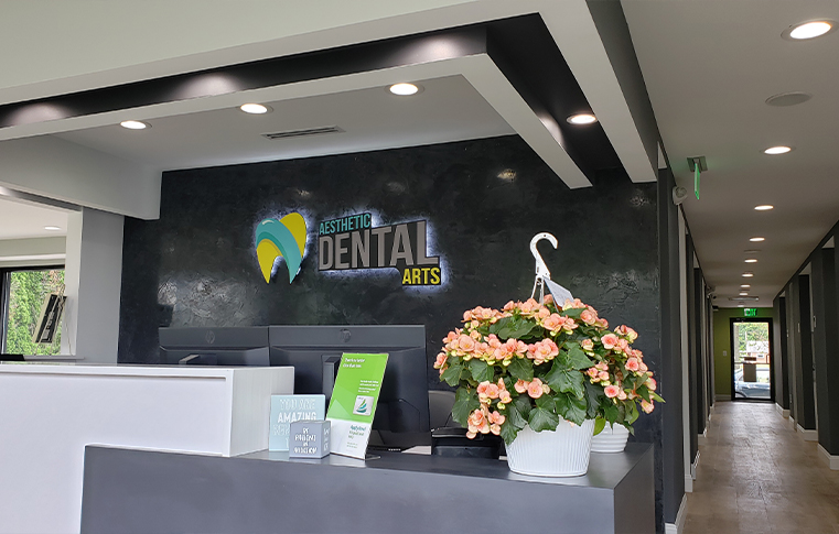 Front desk at Aesthetic Dental Arts in York Pennsylvania
